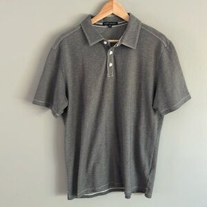 ROBERT BARAKETT Gray Filmore Polo Shirt XL
